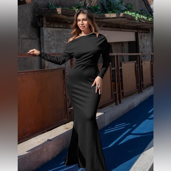 Amazon- YMDUCH Women's Sexy Elegant Long Sleeve Dress Size M - Picture 2 of 3